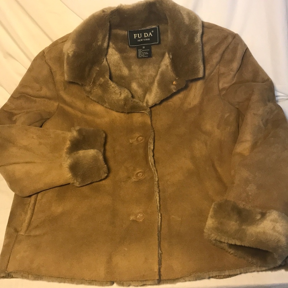 FuDa New York Women’s Faux Suede Jacket/Coat